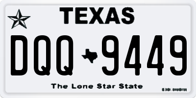 TX license plate DQQ9449