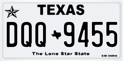 TX license plate DQQ9455
