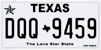TX license plate DQQ9459