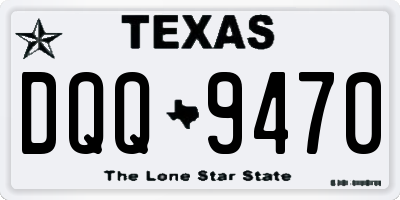 TX license plate DQQ9470