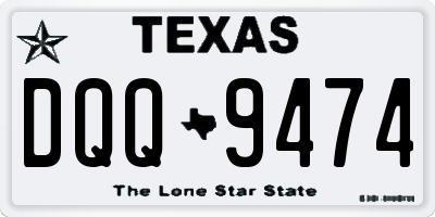 TX license plate DQQ9474