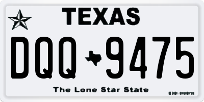 TX license plate DQQ9475