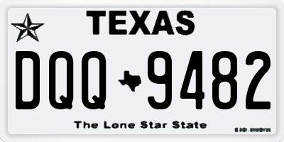 TX license plate DQQ9482