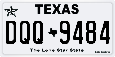 TX license plate DQQ9484