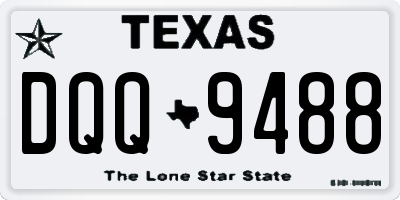 TX license plate DQQ9488