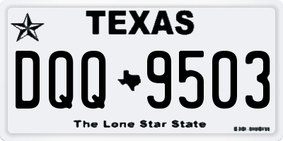TX license plate DQQ9503