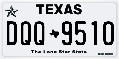 TX license plate DQQ9510