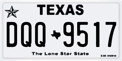 TX license plate DQQ9517