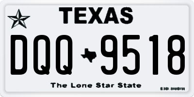 TX license plate DQQ9518