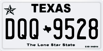 TX license plate DQQ9528