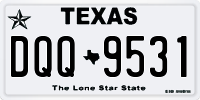 TX license plate DQQ9531