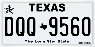 TX license plate DQQ9560