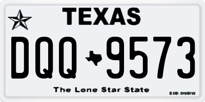 TX license plate DQQ9573