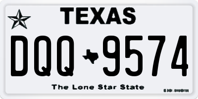 TX license plate DQQ9574
