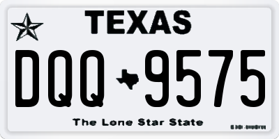 TX license plate DQQ9575