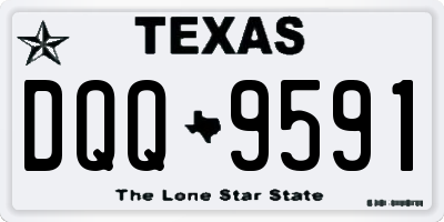 TX license plate DQQ9591