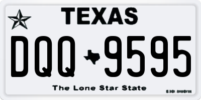 TX license plate DQQ9595