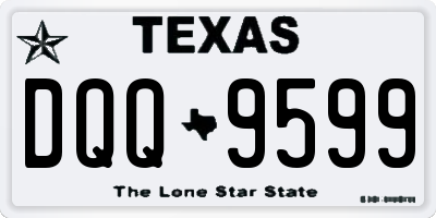 TX license plate DQQ9599