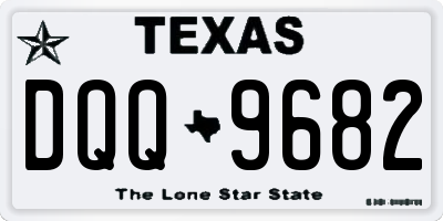 TX license plate DQQ9682