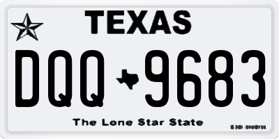 TX license plate DQQ9683