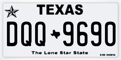 TX license plate DQQ9690