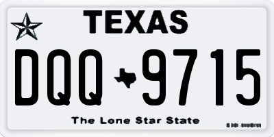 TX license plate DQQ9715