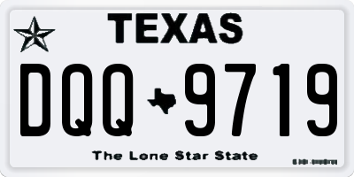 TX license plate DQQ9719