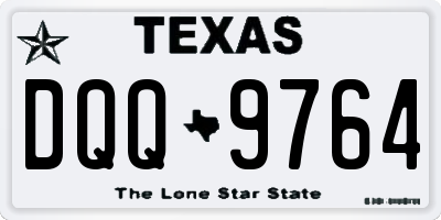 TX license plate DQQ9764