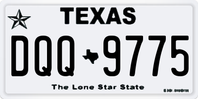 TX license plate DQQ9775
