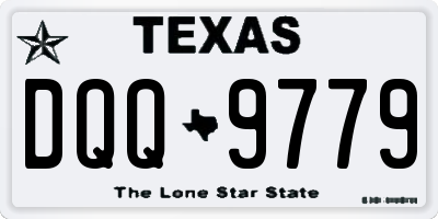 TX license plate DQQ9779