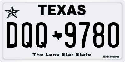 TX license plate DQQ9780