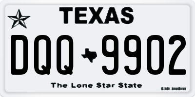 TX license plate DQQ9902