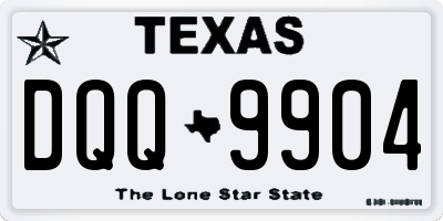 TX license plate DQQ9904