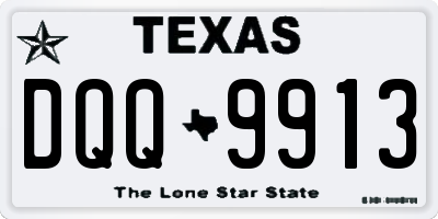TX license plate DQQ9913