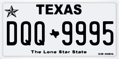 TX license plate DQQ9995