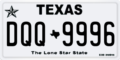 TX license plate DQQ9996