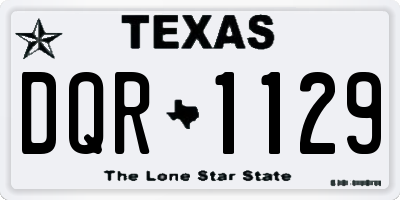 TX license plate DQR1129