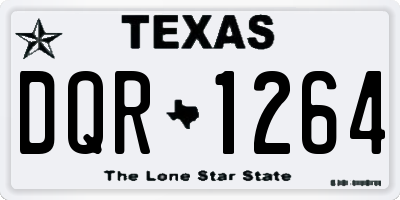 TX license plate DQR1264