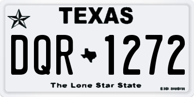 TX license plate DQR1272