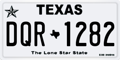TX license plate DQR1282