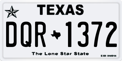 TX license plate DQR1372