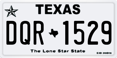 TX license plate DQR1529