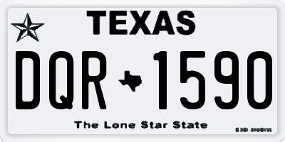 TX license plate DQR1590