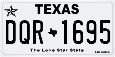TX license plate DQR1695