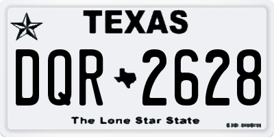 TX license plate DQR2628