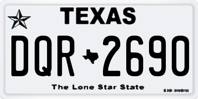 TX license plate DQR2690