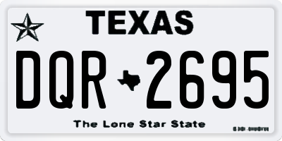 TX license plate DQR2695