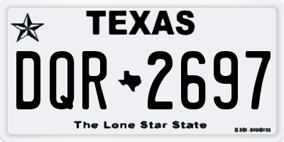 TX license plate DQR2697