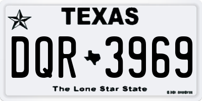 TX license plate DQR3969