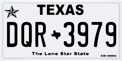 TX license plate DQR3979